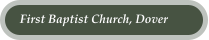 First Baptist Church, Dover